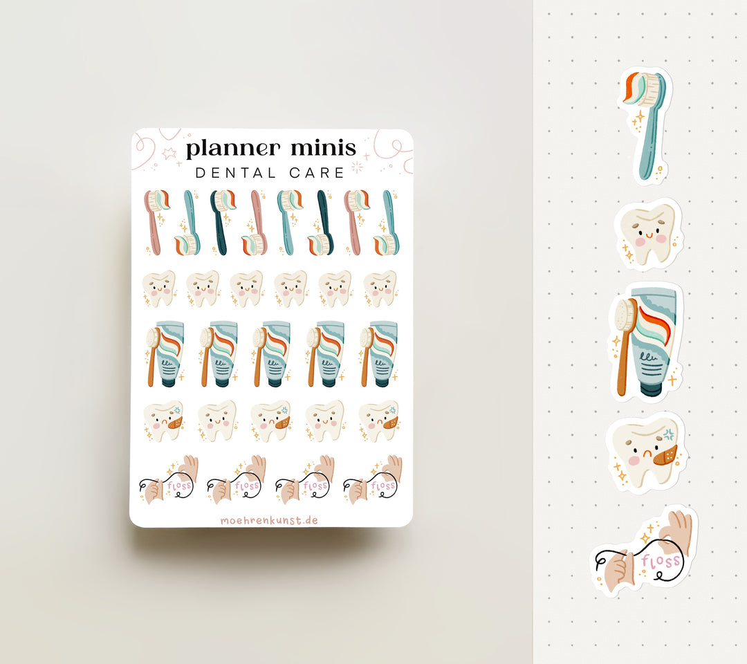 Planner Minis - Dental Care | Planner Stickers for your Journal