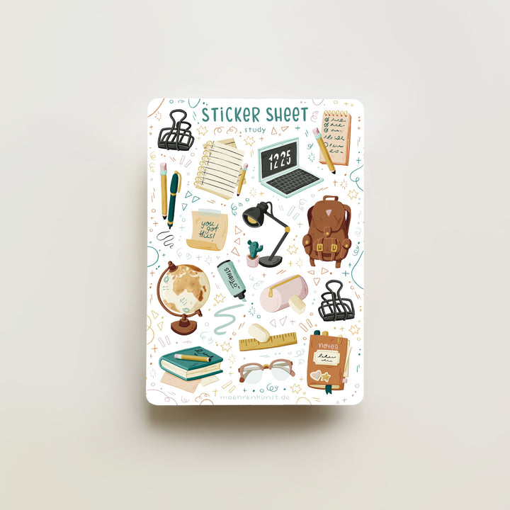 Sticker Sheet - Study | Planner Stickers for your Journal