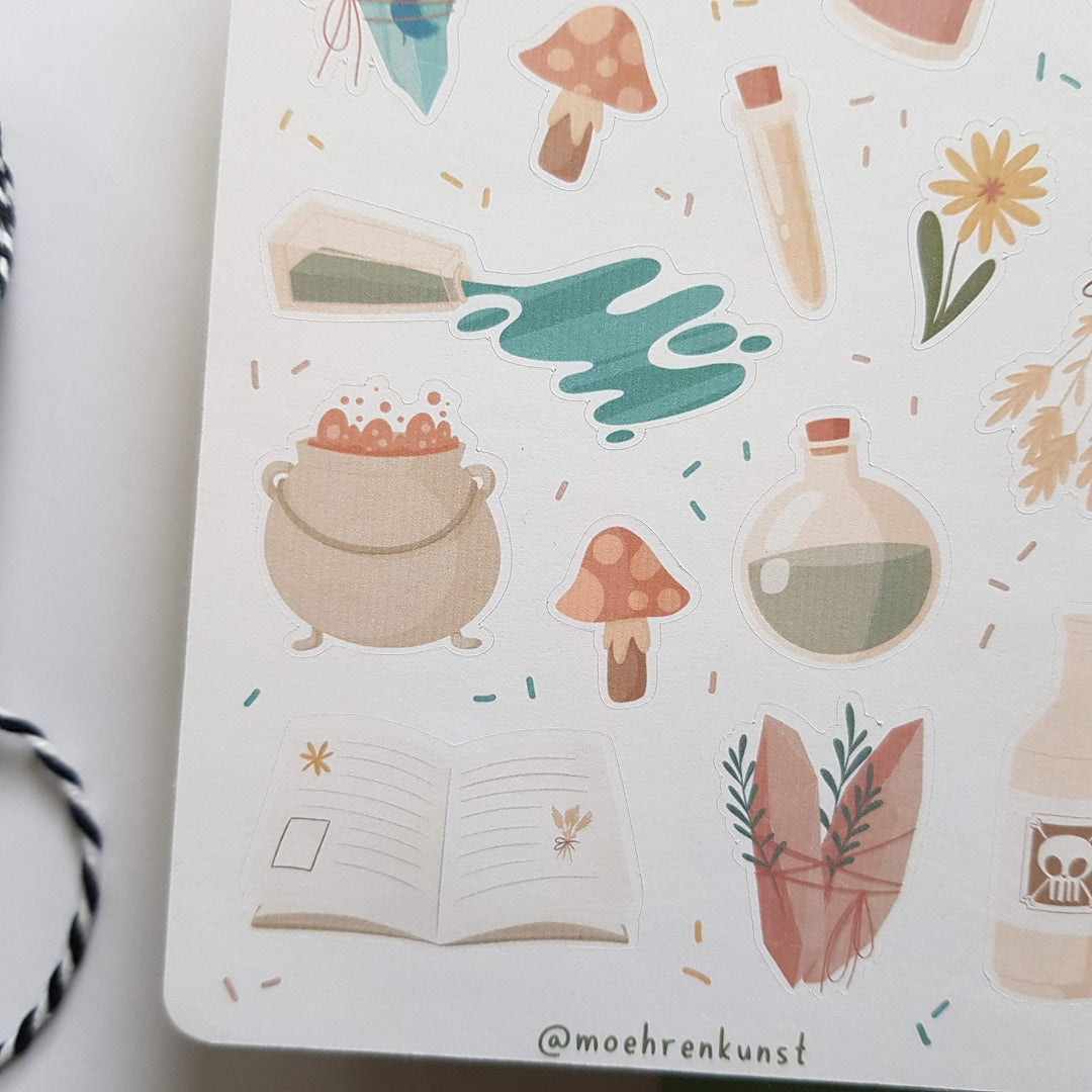 forest witch planner stickers