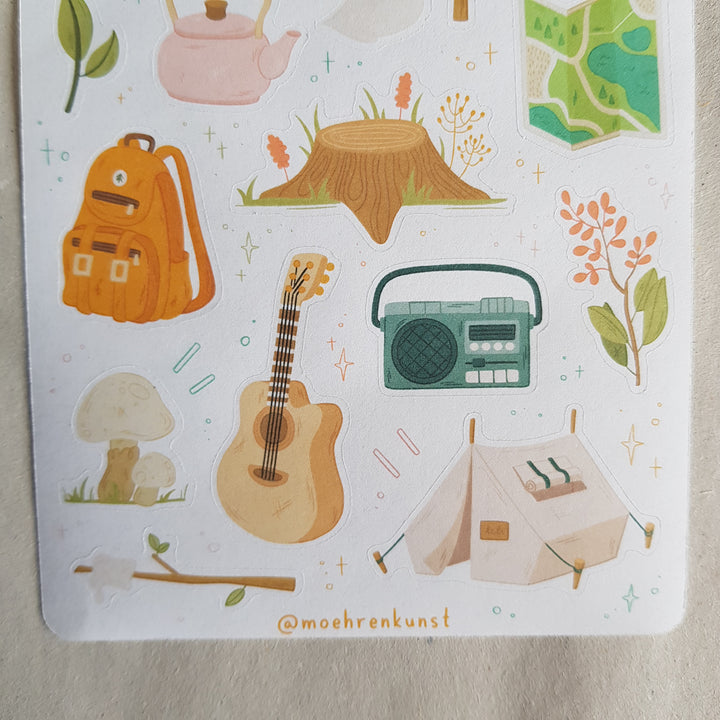 Sticker Sheet - Camping | Planner Stickers for your Journal