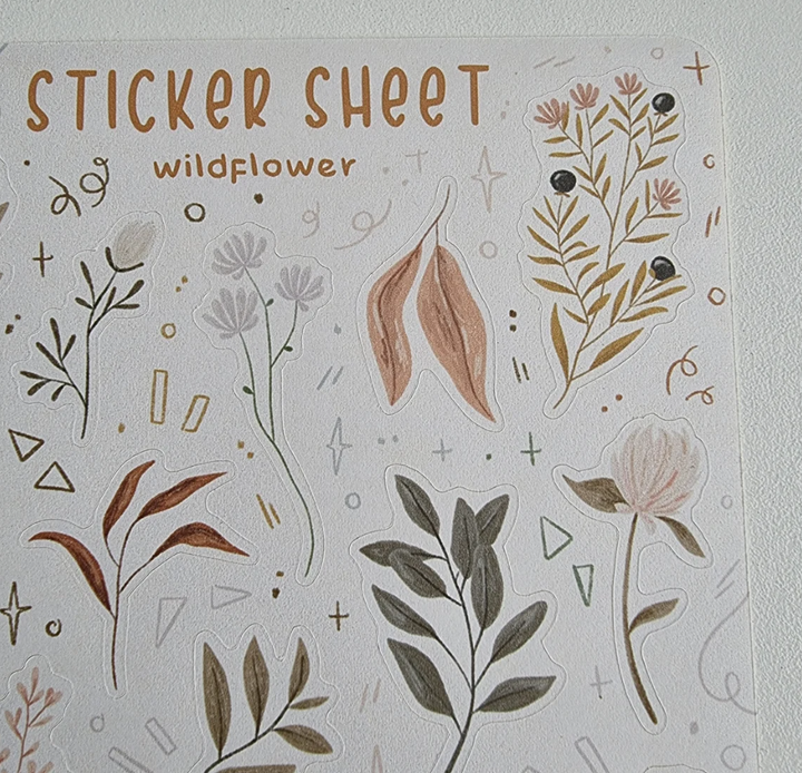 Sticker Sheet - Wildflower | Planner Stickers for your Journal