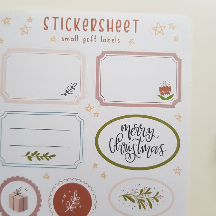 Planner stickers gift labels details